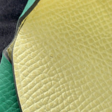 Load image into Gallery viewer, HERMES Calvi Duo Verso Vert Vertigo/Jaune Milton Epsom