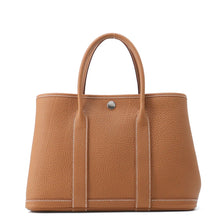 将图像加载到图库查看器中,HERMES Garden Party Gold Negonda Leather Size TPM