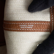 将图像加载到图库查看器中,HERMES Garden Party Gold Negonda Leather Size TPM