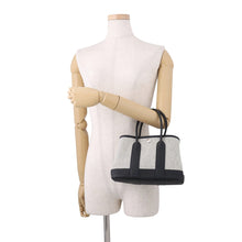 将图像加载到图库查看器中,HERMES Neo Garden Ecru/Black Toile H Negonda Leather Size 23