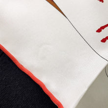 Load image into Gallery viewer, HERMES A tour of Paris by car Size 70 Rouge/White/Black Silk100%