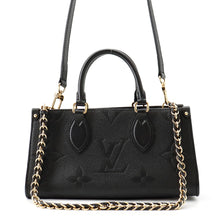 将图像加载到图库查看器中,LOUIS VUITTON Onthego NoirM23640 Monogram Empreinte Leather Size EW