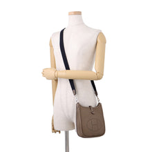 Load image into Gallery viewer, HERMES Evelyne Long Amazon Etoupe/Blue Indigo Taurillon Clemence Size TPM