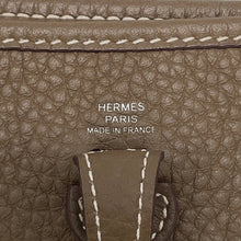 Load image into Gallery viewer, HERMES Evelyne Long Amazon Etoupe/Blue Indigo Taurillon Clemence Size TPM