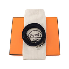 Load image into Gallery viewer, HERMES Evelyne Long Amazon Etoupe/Blue Indigo Taurillon Clemence Size TPM