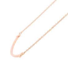 Load image into Gallery viewer, TIFFANY&Co. T Smile Necklace Size Small60011678 18K Pink Gold