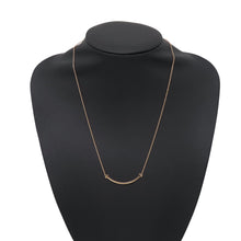 Load image into Gallery viewer, TIFFANY&Co. T Smile Necklace Size Small60011678 18K Pink Gold