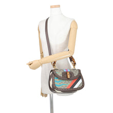 将图像加载到图库查看器中,GUCCI GG Supreme Bamboo 2WAY Top Handle Bag Beige/Brown/Multicolor679632 PVC Leather Size Medium