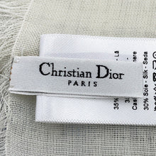 Load image into Gallery viewer, Dior Miss Dior All-Over Shawl Pearl Blue/White45MID140I165_501 Wool35% Cashmere35% Silk30%