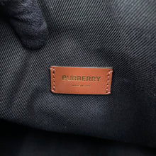 将图像加载到图库查看器中,BURBERRY Check Bowling Bag Brown8069662 PVC Coated Canvas Leather Size Medium