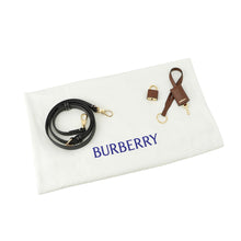 将图像加载到图库查看器中,BURBERRY Check Bowling Bag Brown8069662 PVC Coated Canvas Leather Size Medium