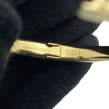 Load image into Gallery viewer, LOUIS VUITTON Bracelet Louisette Signature Size S GoldM1441S Metal Rhinestone