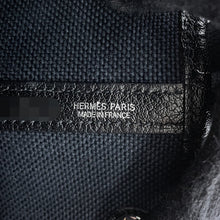 Load image into Gallery viewer, HERMES Garden Party Navy/Black Toile So H Negonda Leather Size PM