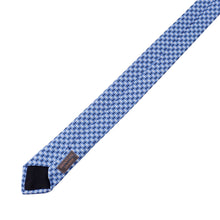 Load image into Gallery viewer, HERMES tie Ciel/Marine/Blanc Silk100%