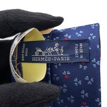 Load image into Gallery viewer, HERMES tie Marine/Ciel/Rouge Silk100%