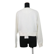 Load image into Gallery viewer, HERMES Tucked Knitted Fabric Shirt with Embroidery Size 36 Blanc CasseH6E4651DD9136 Cotton100%