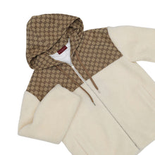Load image into Gallery viewer, GUCCI Fleece Boa Jacket Size S White/Brown798503 Wool80% Polyester20%
