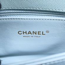 将图像加载到图库查看器中,CHANEL Coco Handle 2WAYHandbag Light BlueA92990 Caviar Leather Size XS