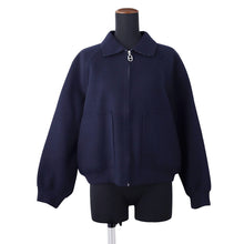 Load image into Gallery viewer, HERMES Chaine d'Ancre Blouson Size 42 Navy5H0283DG Wool100%