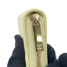 Load image into Gallery viewer, CHANEL Matelasse CC Logo Coin purse Light YellowAP5378-B25683-U8378 Lambskin