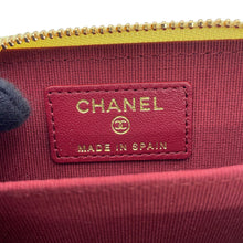 Load image into Gallery viewer, CHANEL Matelasse CC Logo Coin purse Light YellowAP5378-B25683-U8378 Lambskin