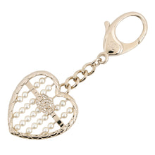 Load image into Gallery viewer, CHANEL Heart Bag CharmABG045-B21180-U1745 Metal Faux Pearl Rhinestone