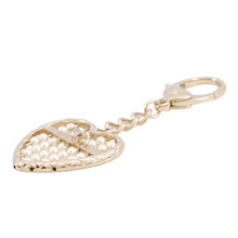 Load image into Gallery viewer, CHANEL Heart Bag CharmABG045-B21180-U1745 Metal Faux Pearl Rhinestone