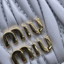 Load image into Gallery viewer, MIUMIU Matelasse Leather Card Case Light Blue5MC076 Nappa Leather