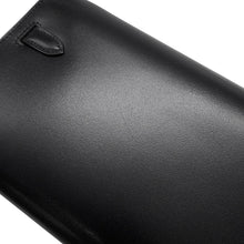 Load image into Gallery viewer, HERMES Kelly wallet long to go Black Box Calf Leather