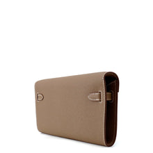 Load image into Gallery viewer, HERMES Kelly Wallet Long To Go Etoupe Epsom