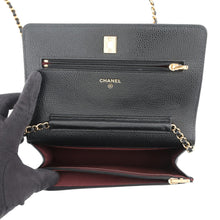 Load image into Gallery viewer, CHANEL Matelasse Classic Chain Wallet BlackAP4241 Caviar Leather