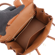将图像加载到图库查看器中,HERMES Birkin Fauve Barenia Leather Fauve Size 25