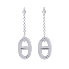 将图像加载到图库查看器中,HERMES Chaine d'Ancre Farandole Earrings Size MM SV925