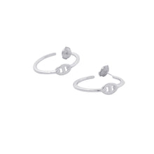 Load image into Gallery viewer, HERMES Chaine d'Ancre Hoop Earrings Size PM SV925