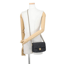 将图像加载到图库查看器中,CHANEL Mini Matelasse Pearl Chainshoulder Bag BlackAS2855 Lambskin