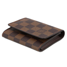 将图像加载到图库查看器中,LOUIS VUITTON Buisiness Card Holder BrownN62920 Damier Ebene Canvas