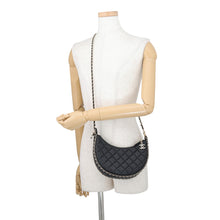 将图像加载到图库查看器中,CHANEL Matelasse Small Hobo Shoulder Bag BlackAS3917 Lambskin Size Small