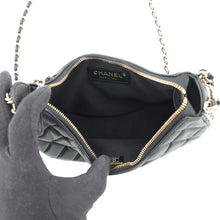 将图像加载到图库查看器中,CHANEL Matelasse Small Hobo Shoulder Bag BlackAS3917 Lambskin Size Small