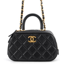 Load image into Gallery viewer, CHANEL Matelasse Mini Bowling 2-Way Shoulder Bag BlackAS5572 Leather Size Mini