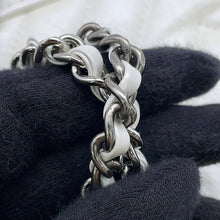 Load image into Gallery viewer, CHANEL Gabriel de CHANEL Hobo Bag MetalicWhiteA91810 Aged Calf Leather Size Small