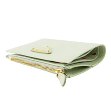 Load image into Gallery viewer, PRADA Saffiano Leather Triangle Bifold Wallet Light Green1ML050 Leather