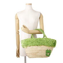 将图像加载到图库查看器中,MIUMIU Basket Bag Natural/Prato5BG209_2DDH_F0N74 Raffia Palmit