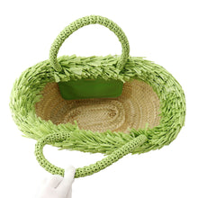 将图像加载到图库查看器中,MIUMIU Basket Bag Natural/Prato5BG209_2DDH_F0N74 Raffia Palmit
