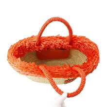 Load image into Gallery viewer, MIUMIU Basket Bag Natural/Papaya5BG209_2DDH_F0Z2R Palmit