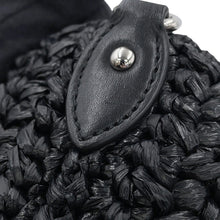 Load image into Gallery viewer, MIUMIU Shoulder Bag Nero5BE055_2D7E_F0002 Raffia Crystal