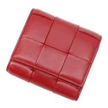 Load image into Gallery viewer, Bottega Veneta Maxi INTRECCIATO Cassette Compact Wallet Red/Light Pink785973 Leather