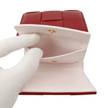 Load image into Gallery viewer, Bottega Veneta Maxi INTRECCIATO Cassette Compact Wallet Red/Light Pink785973 Leather