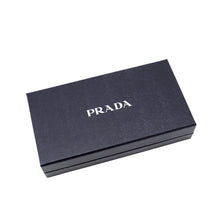 将图像加载到图库查看器中,PRADA Soft Looks Leather Round Zip Long Wallet Gray Beige2ML059 Leather