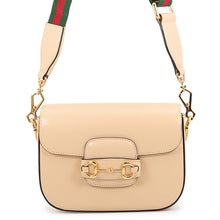 Load image into Gallery viewer, GUCCI 1955 Horsebit Shoulder Bag Beige658574 Leather