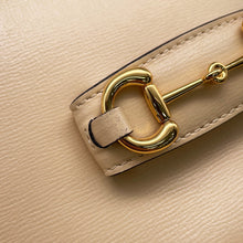 Load image into Gallery viewer, GUCCI 1955 Horsebit Shoulder Bag Beige658574 Leather